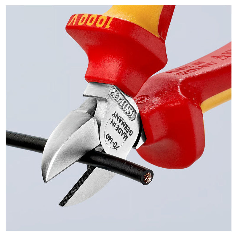 Kìm cắt KNIPEX cách điện 1000V, chiều dài từ 125mm - 180mm, mạ Chrome