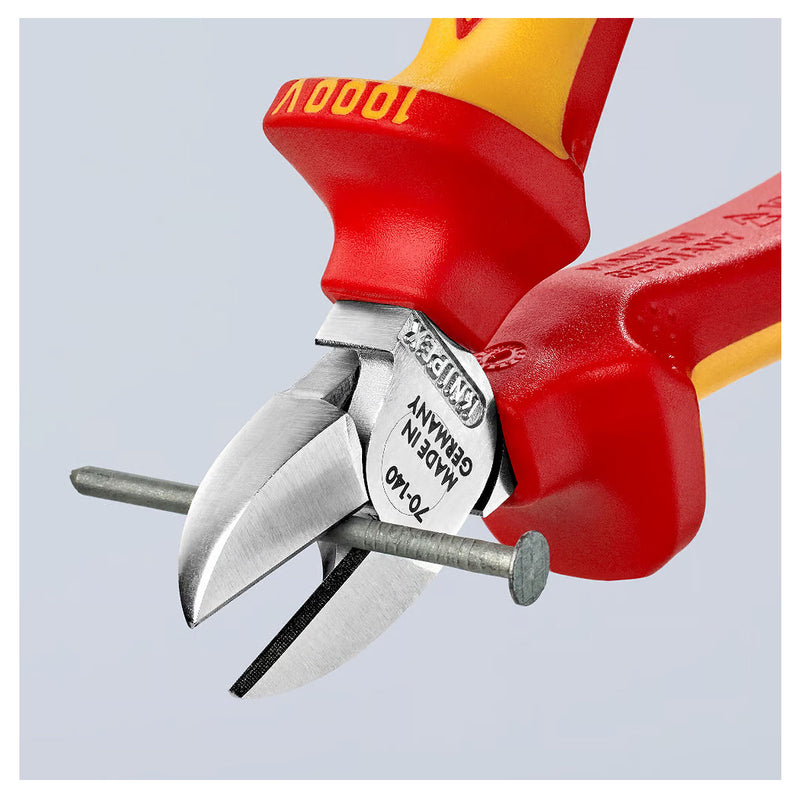 Kìm cắt KNIPEX cách điện 1000V, chiều dài từ 125mm - 180mm, mạ Chrome