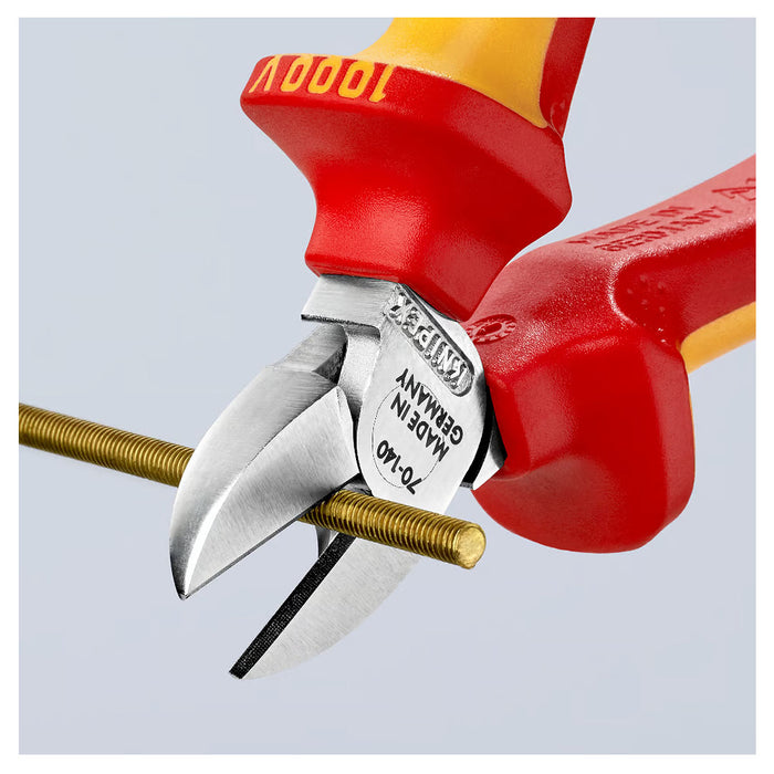 Kìm cắt KNIPEX cách điện 1000V, chiều dài từ 125mm - 180mm, mạ Chrome