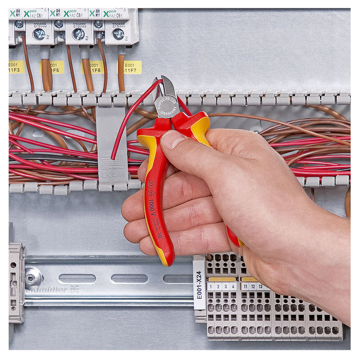 Kìm cắt KNIPEX cách điện 1000V, chiều dài từ 125mm - 180mm, mạ Chrome