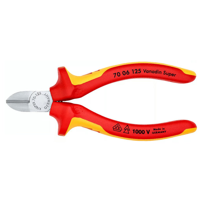 Kìm cắt KNIPEX cách điện 1000V, chiều dài từ 125mm - 180mm, mạ Chrome