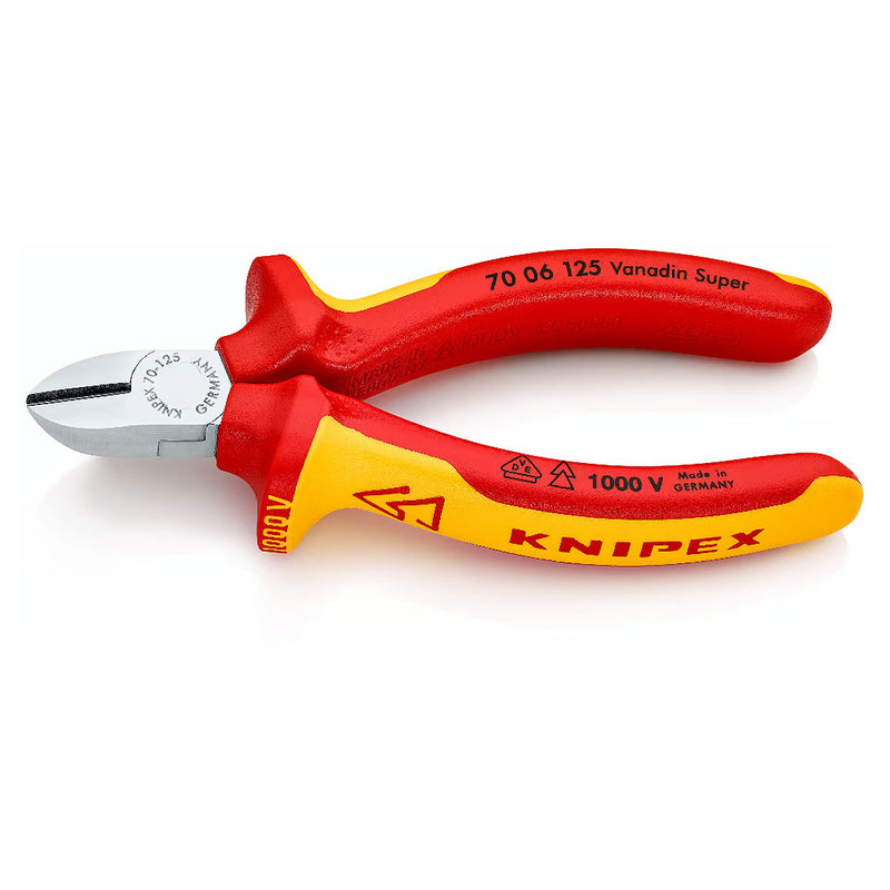 Kìm cắt KNIPEX cách điện 1000V, chiều dài từ 125mm - 180mm, mạ Chrome