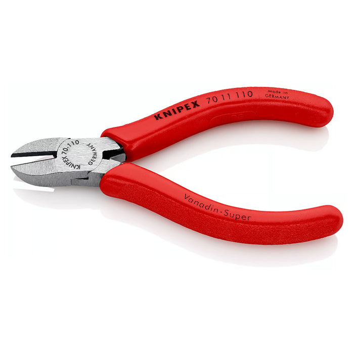 Kìm cắt KNIPEX 70 11 110 chiều dài 110mm, mạ đen nhám, tay cầm bọc nhựa chống trượt