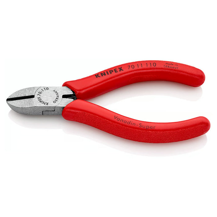 Kìm cắt KNIPEX 70 11 110 chiều dài 110mm, mạ đen nhám, tay cầm bọc nhựa chống trượt