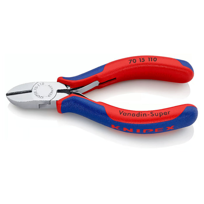 Kìm cắt KNIPEX 70 15 110 chiều dài 110mm, mạ Chrome, tay cầm bọc nhựa chống trượt