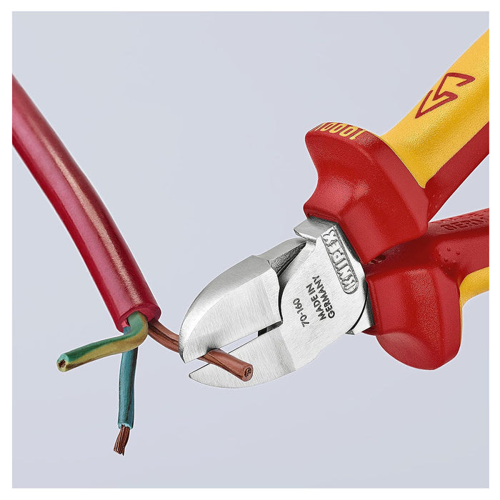 Kìm cắt KNIPEX 70 26 160 cách điện 1000V, chiều dài 160mm, mạ Chrome