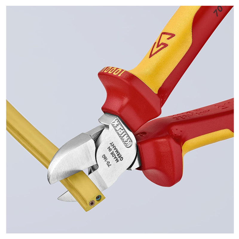 Kìm cắt KNIPEX 70 26 160 cách điện 1000V, chiều dài 160mm, mạ Chrome