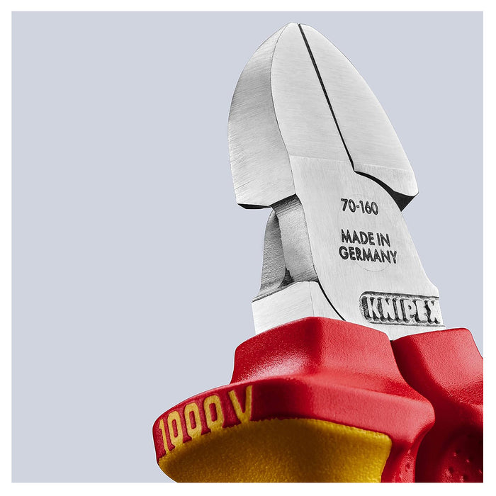 Kìm cắt KNIPEX 70 26 160 cách điện 1000V, chiều dài 160mm, mạ Chrome