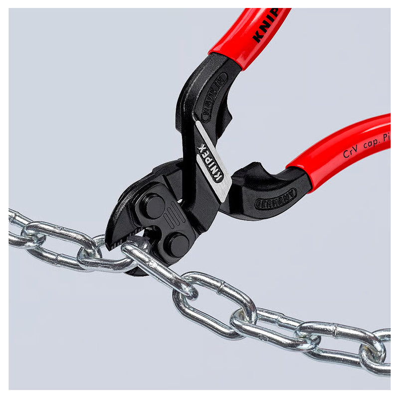 Kìm cộng lực dòng CoBolt S KNIPEX chiều dài 160mm, mạ đen nhám, tay cầm bọc nhựa kháng dầu mở