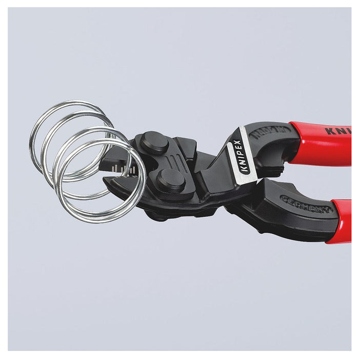 Kìm cộng lực dòng CoBolt S KNIPEX chiều dài 160mm, mạ đen nhám, tay cầm bọc nhựa kháng dầu mở