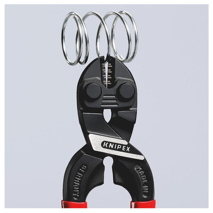 Kìm cộng lực dòng CoBolt S KNIPEX chiều dài 160mm, mạ đen nhám, tay cầm bọc nhựa kháng dầu mở