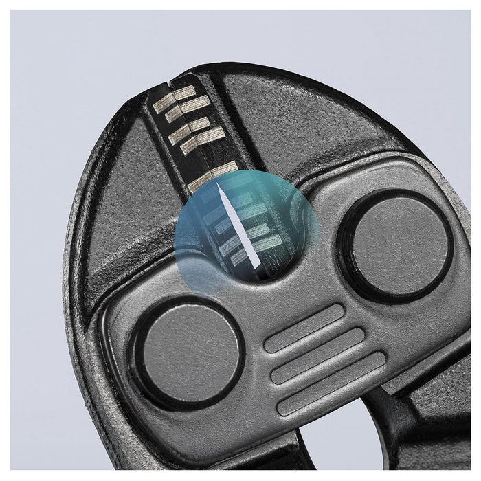 Kìm cộng lực dòng CoBolt S KNIPEX chiều dài 160mm, mạ đen nhám, tay cầm bọc nhựa kháng dầu mở