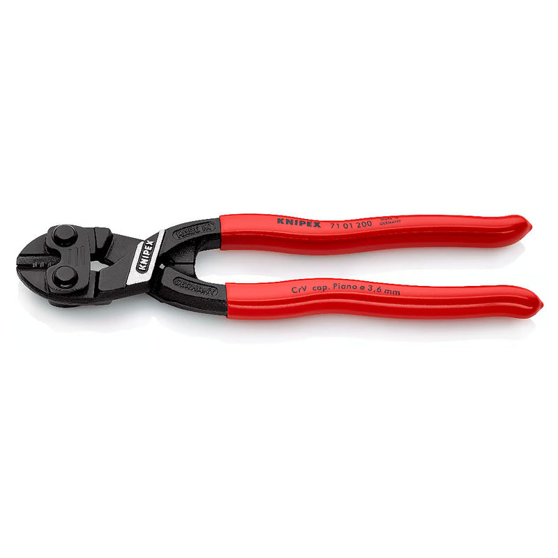 Kìm cộng lực dòng CoBolt KNIPEX 71 01 200 chiều dài 200mm, mạ đen nhám, tay cầm bọc nhựa chống trượt