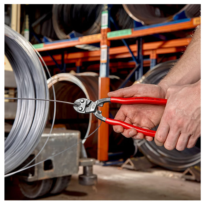 Kìm cộng lực dòng CoBolt cở lớn KNIPEX 71 01 250 chiều dài 250mm, mạ đen nhám, tay cầm bọc nhựa chống trượt