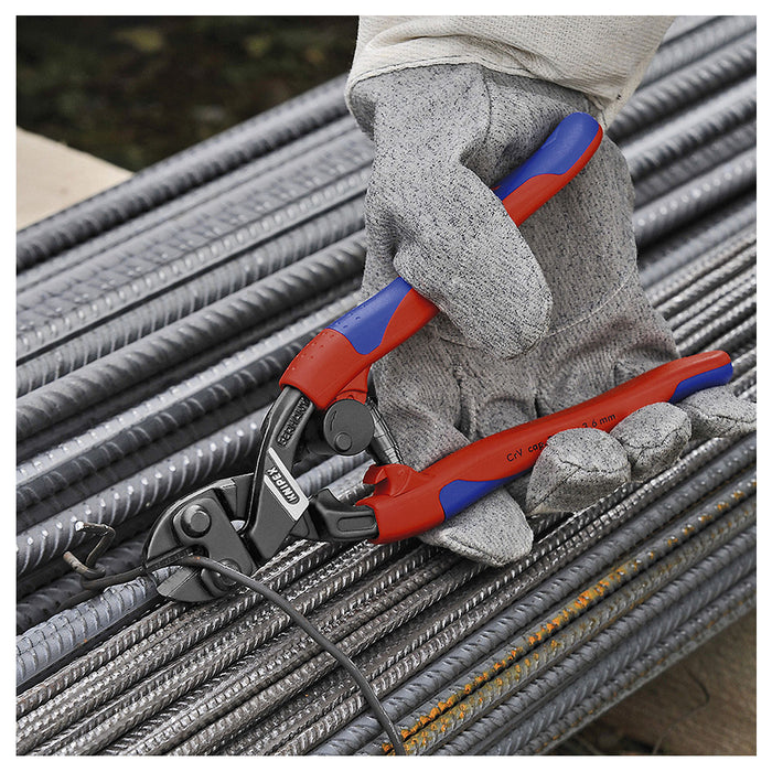 Kìm cộng lực dòng CoBolt KNIPEX chiều dài 200mm, mạ đen nhám, tay cầm bọc nhựa chống trượt