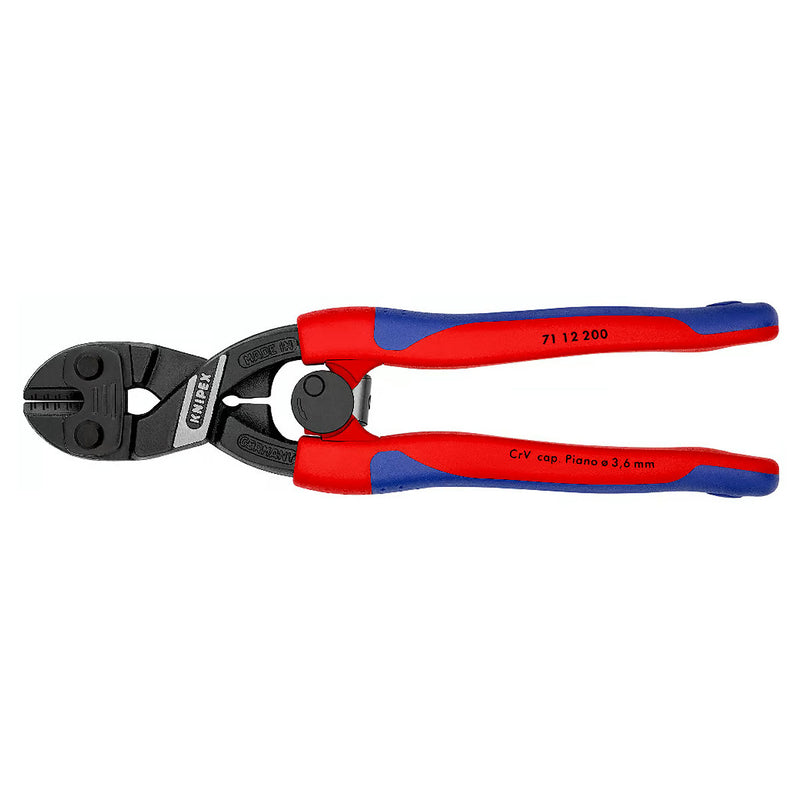 Kìm cộng lực dòng CoBolt KNIPEX 71 12 200 chiều dài 200mm, mạ đen nhám, tay cầm bọc nhựa chống trượt
