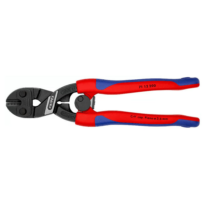 Kìm cộng lực dòng CoBolt KNIPEX 71 12 200 chiều dài 200mm, mạ đen nhám, tay cầm bọc nhựa chống trượt