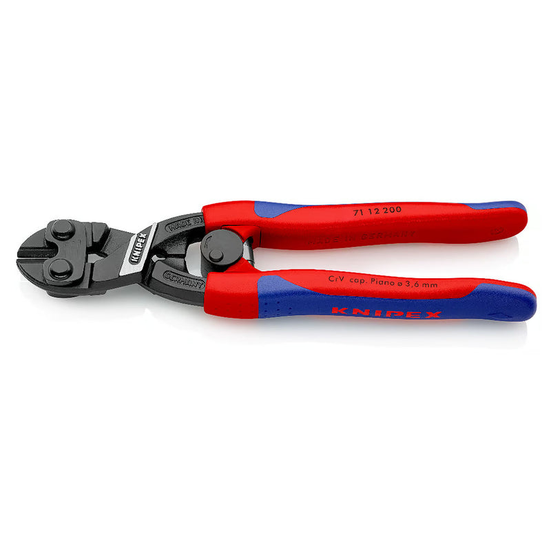 Kìm cộng lực dòng CoBolt KNIPEX 71 12 200 chiều dài 200mm, mạ đen nhám, tay cầm bọc nhựa chống trượt