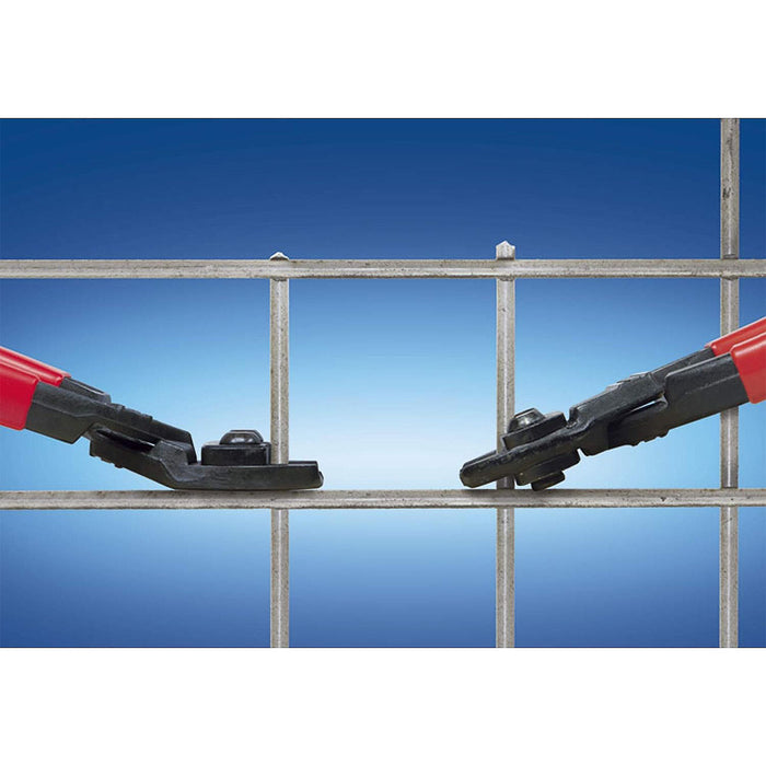 Kìm cộng lực dòng CoBolt đầu kìm nghiêng 20° KNIPEX 71 21 200 chiều dài 200mm, mạ đen nhám, tay cầm bọc nhựa kháng dầu mở