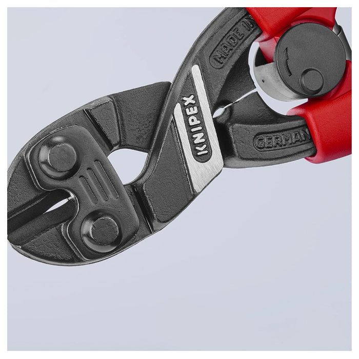 Kìm cộng lực dòng CoBolt đầu kìm nghiêng 20° KNIPEX chiều dài 200mm, mạ đen nhám, tay cầm bọc nhựa chống trượt