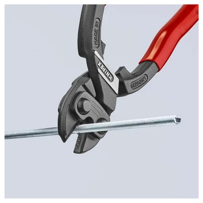 Kìm cộng lực dòng CoBolt KNIPEX 71 31 200 chiều dài 200mm, mạ đen nhám, tay cầm bọc nhựa kháng dầu mở