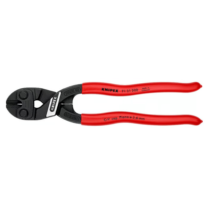 Kìm cộng lực dòng CoBolt KNIPEX 71 31 200 chiều dài 200mm, mạ đen nhám, tay cầm bọc nhựa kháng dầu mở