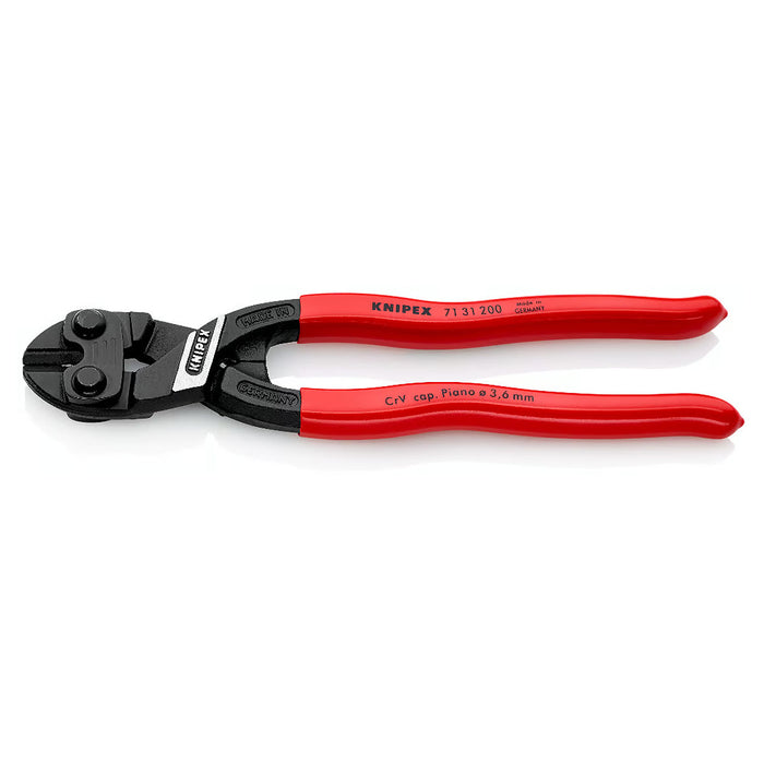 Kìm cộng lực dòng CoBolt KNIPEX 71 31 200 chiều dài 200mm, mạ đen nhám, tay cầm bọc nhựa kháng dầu mở