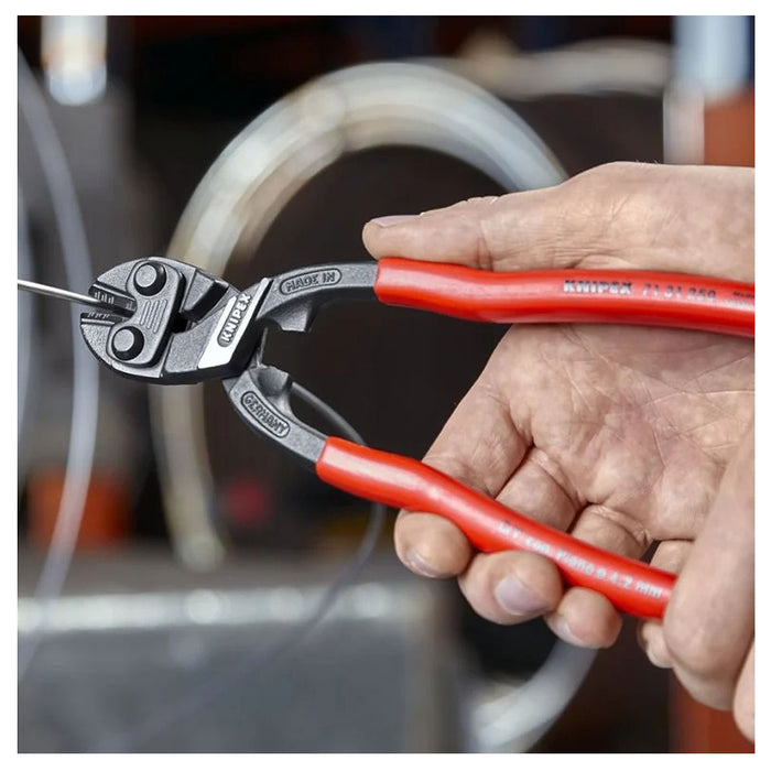 Kìm cộng lực dòng CoBolt cở lớn KNIPEX 71 31 250 chiều dài 250mm, mạ đen nhám, tay cầm bọc nhựa chống trượt
