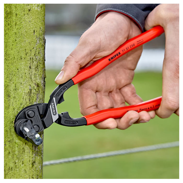 Kìm cộng lực dòng CoBolt cở lớn KNIPEX 71 31 250 chiều dài 250mm, mạ đen nhám, tay cầm bọc nhựa chống trượt