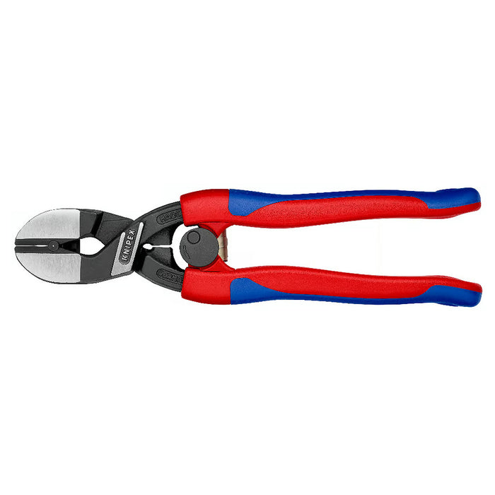 Kìm cộng lực dòng CoBolt đầu kìm nghiêng 20° KNIPEX 71 42 200 chiều dài 200mm, mạ đen nhám, tay cầm bọc nhựa chống trượt
