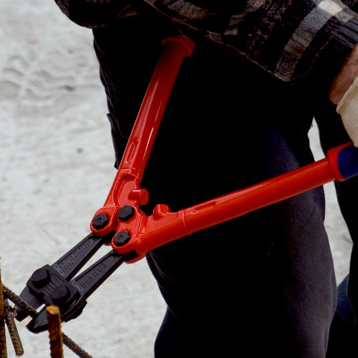 Kìm cộng lực hạng nặng KNIPEX chiều dài từ 460mm - 910mm, mạ đen nhám, tay cầm bọc nhựa chống trượt