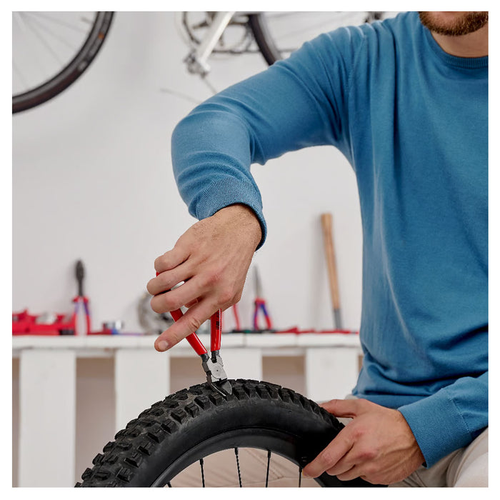 Kìm cắt nhựa chuyên dụng, đầu kìm cong 45° KNIPEX 72 11 160 chiều dài 160mm, tay cầm bọc nhựa kháng dầu mở