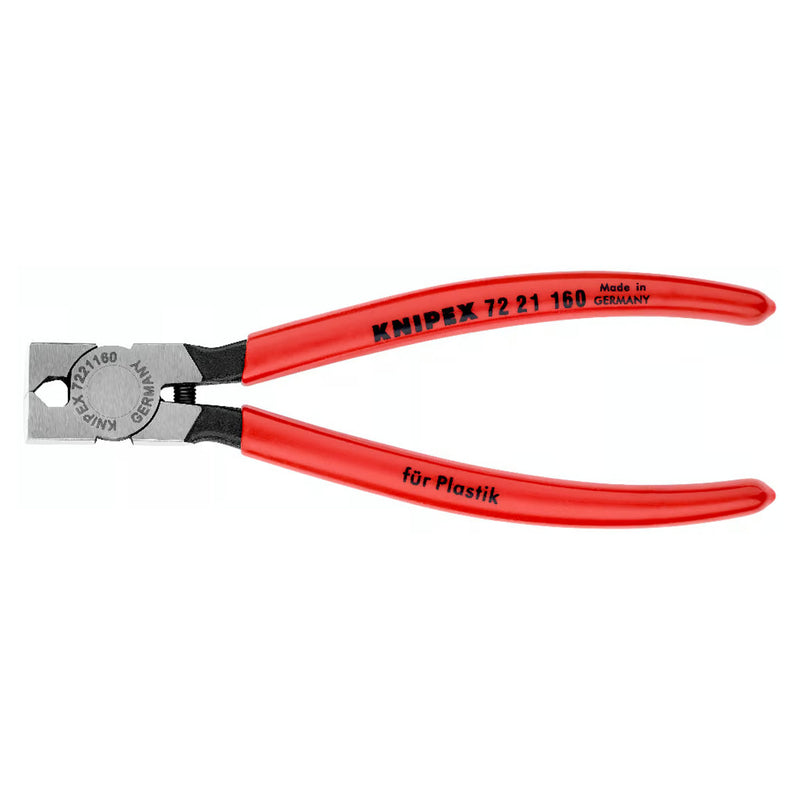 Kìm cắt nhựa chuyên dụng, đầu kìm cong 85° KNIPEX 72 21 160 chiều dài 160mm, tay cầm bọc nhựa kháng dầu mở