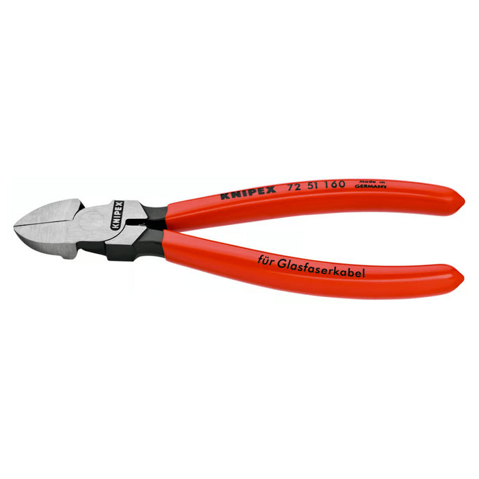 Kìm cắt dây cáp quang chuyên dụng KNIPEX 72 51 160 chiều dài 160mm, tay cầm bọc nhựa chống trượt