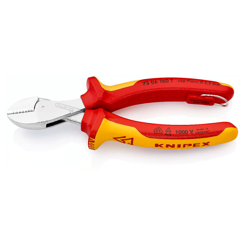 Kìm cắt dòng X-Cut KNIPEX cách điện 1000V, chiều dài 160mm, mạ Chrome