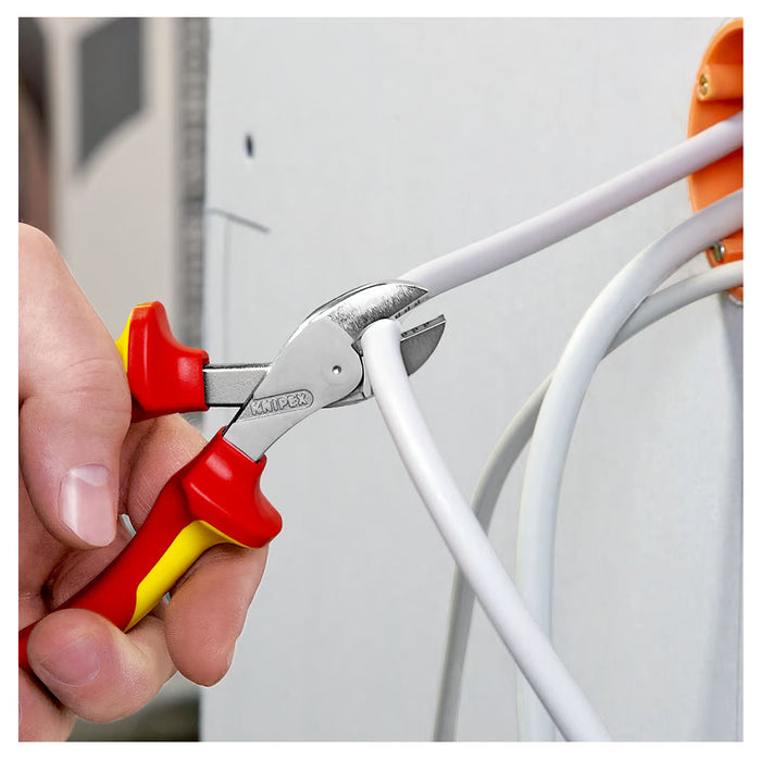 Kìm cắt dòng X-Cut KNIPEX cách điện 1000V, chiều dài 160mm, mạ Chrome
