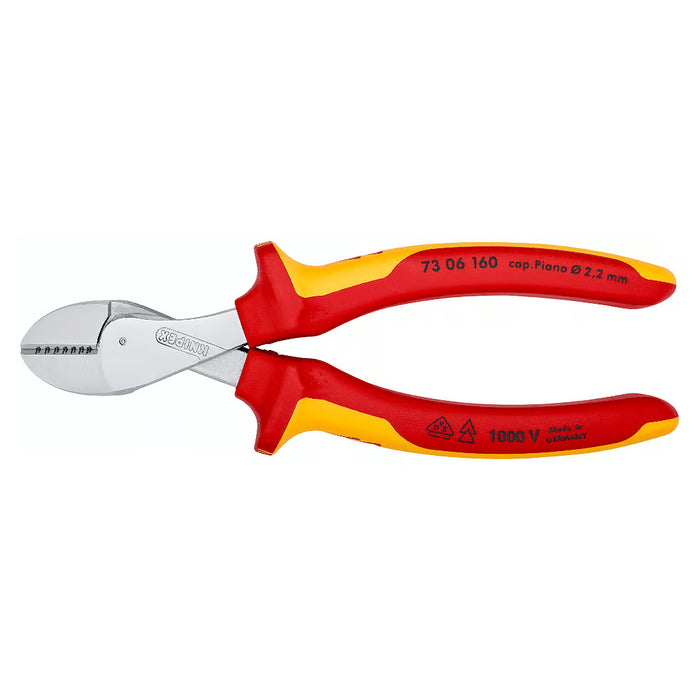 Kìm cắt dòng X-Cut KNIPEX cách điện 1000V, chiều dài 160mm, mạ Chrome