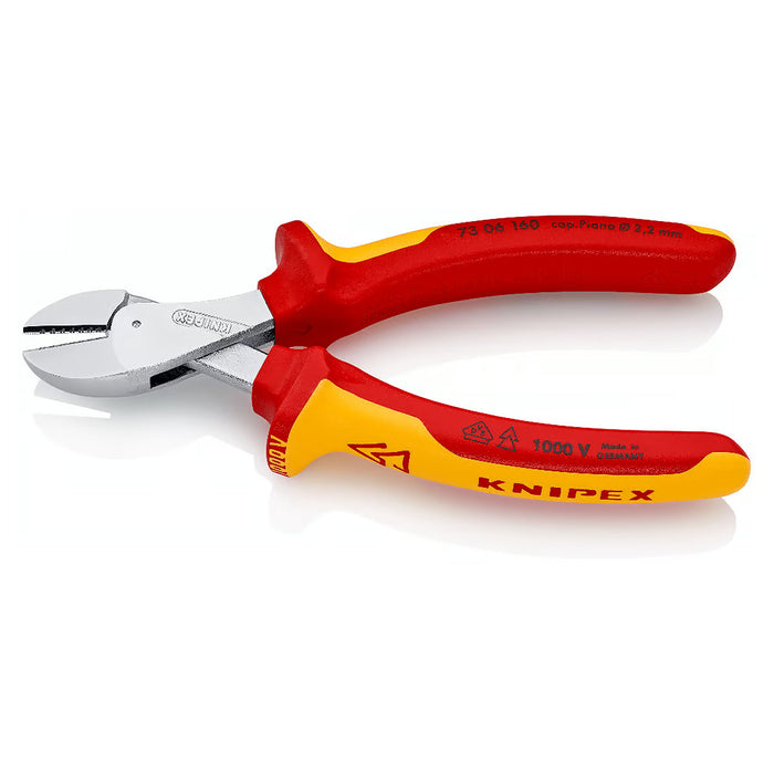 Kìm cắt dòng X-Cut KNIPEX cách điện 1000V, chiều dài 160mm, mạ Chrome