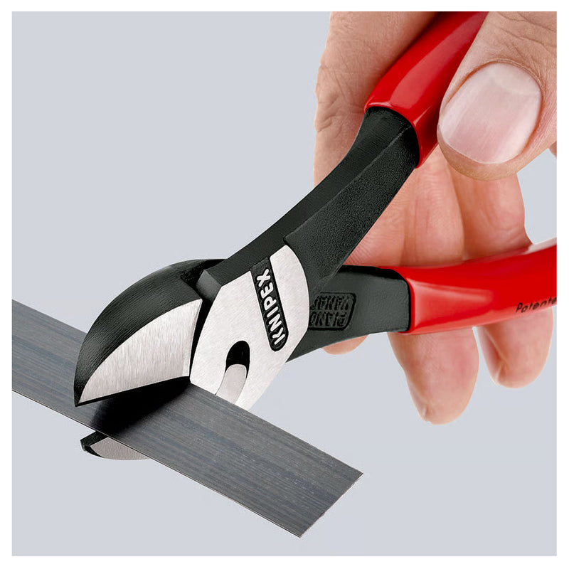 Kìm cắt dòng TwinForce KNIPEX 73 71 180 chiều dài 180mm, mạ đen nhám, tay cầm bọc nhựa chống trượt