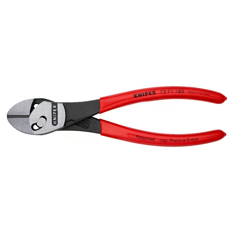 Kìm cắt dòng TwinForce KNIPEX 73 71 180 chiều dài 180mm, mạ đen nhám, tay cầm bọc nhựa chống trượt