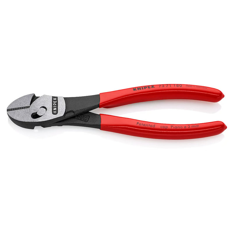 Kìm cắt dòng TwinForce KNIPEX 73 71 180 chiều dài 180mm, mạ đen nhám, tay cầm bọc nhựa chống trượt