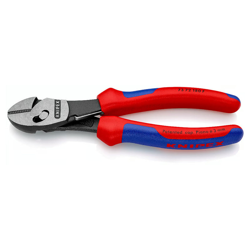 Kìm cắt dòng TwinForce KNIPEX chiều dài 180mm, mạ đen nhám, tay cầm bọc nhựa chống trượt