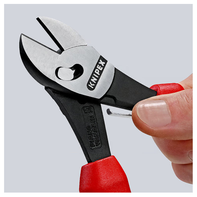 Kìm cắt dòng TwinForce KNIPEX chiều dài 180mm, mạ đen nhám, tay cầm bọc nhựa chống trượt