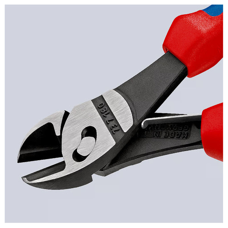 Kìm cắt dòng TwinForce KNIPEX chiều dài 180mm, mạ đen nhám, tay cầm bọc nhựa chống trượt