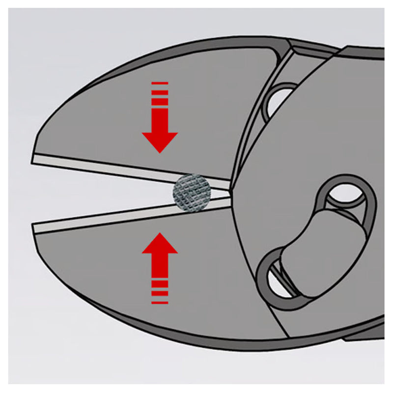 Kìm cắt dòng TwinForce KNIPEX chiều dài 180mm, mạ đen nhám, tay cầm bọc nhựa chống trượt