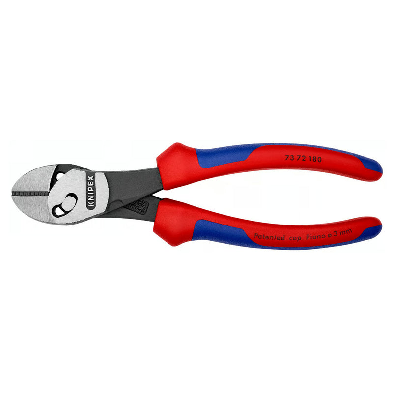 Kìm cắt dòng TwinForce KNIPEX chiều dài 180mm, mạ đen nhám, tay cầm bọc nhựa chống trượt