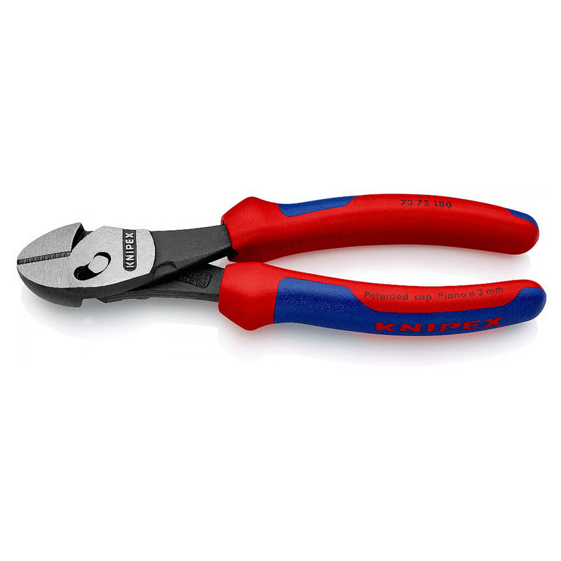 Kìm cắt dòng TwinForce KNIPEX chiều dài 180mm, mạ đen nhám, tay cầm bọc nhựa chống trượt