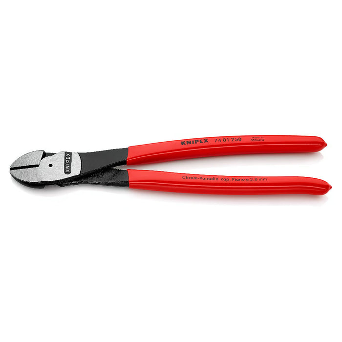 Kìm cắt trợ lực KNIPEX chiều dài từ 140mm - 250mm, mạ đen nhám, tay cầm bọc nhựa chống trượt