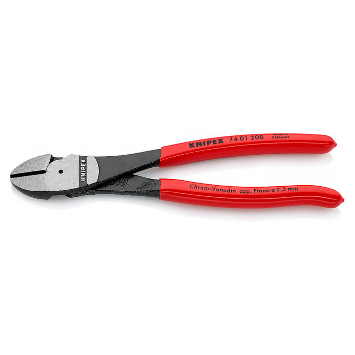 Kìm cắt trợ lực KNIPEX chiều dài từ 140mm - 250mm, mạ đen nhám, tay cầm bọc nhựa chống trượt