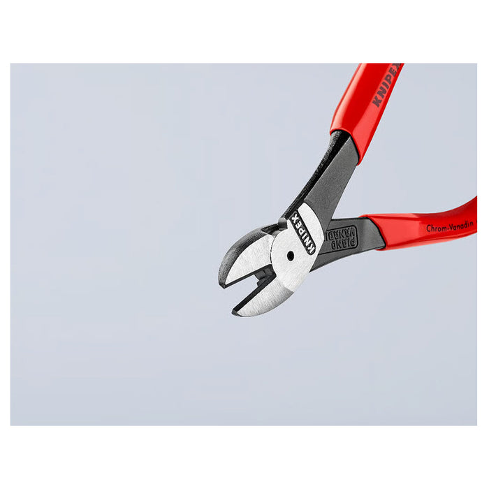Kìm cắt trợ lực KNIPEX chiều dài từ 140mm - 250mm, mạ đen nhám, tay cầm bọc nhựa chống trượt